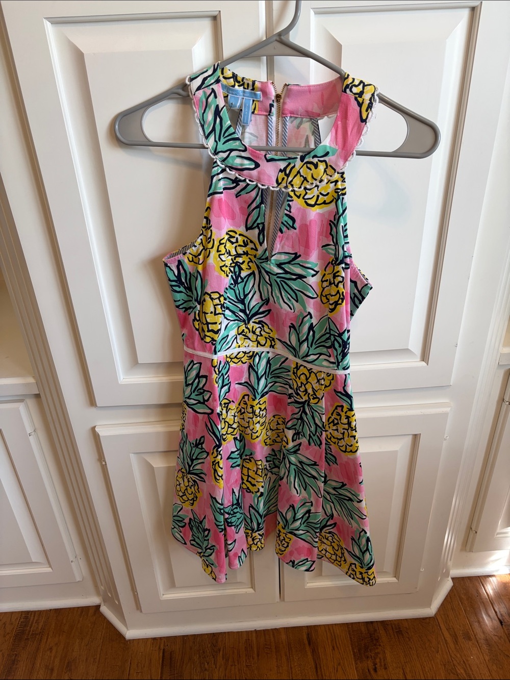 Draper James Women’s Pink Pineapple Print Halter Dress
